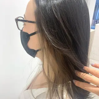 セミロング カラー ボブ/美髪矯正 /佐藤　奈巳のヘアスタイル