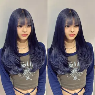 セミロング カラー Minami. 🩵 再現性特化ヘアのヘアスタイル