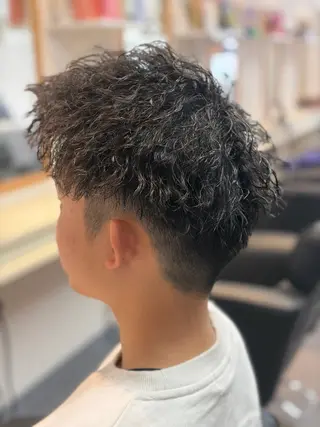 パーマ メンズ メンズ特化/パーマ/ フェードWATARUのヘアスタイル