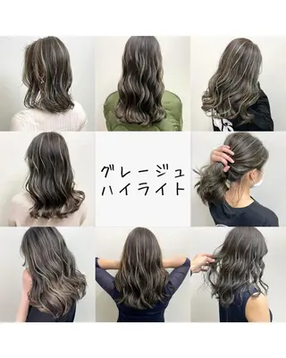 ロング カラー 髪質改善 M3D aurum 下北沢【アウルム】所属・グレージュ💎 神戸孝哉のヘアスタイル