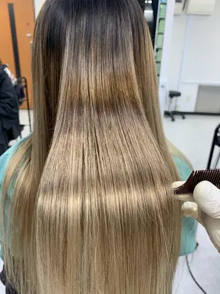 ロング I S所属・🌿透明感カラー‪ 縮毛矯正✨かずきのヘアスタイル