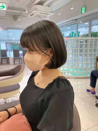 ミディアム 福島成美/髪質改善 縮毛矯正/カラーのヘアスタイル