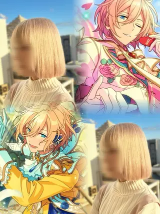 ショート カラー 推し活/韓国/ブリー チカラーminamiのヘアスタイル