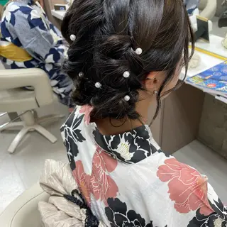 ミディアム ヘアアレンジ Lemupu所属・坂本 沙也加のヘアスタイル