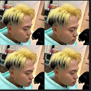 ショート 🔥メンズ特化渡辺 🔥ブリーチカラーのヘアスタイル