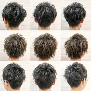 ショート カラー パーマ メンズ 看板犬がお出迎え◎ 初めてでも安心◎のヘアスタイル