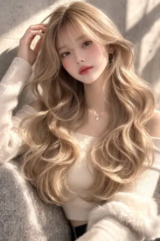 ロング カラー Sakuraෆ˚* 暗髪×まつパ🖤🥀のヘアスタイル