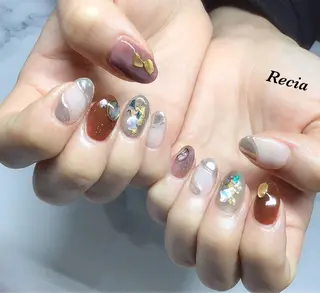 ロング カラー パーマ キッズ ネイル マツエク・マツパ 福田 加奈のネイルデザイン