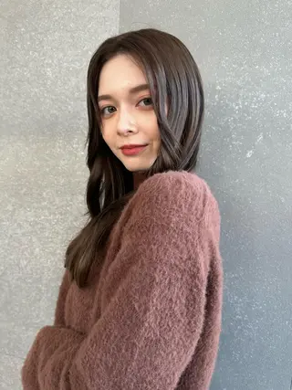 ロング 福岡縮毛矯正✨️ ストレート 向井和輝のヘアスタイル