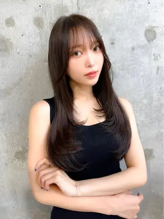 ロング 髪質改善/韓国ヘア レイヤー/新宿/ロミのヘアスタイル