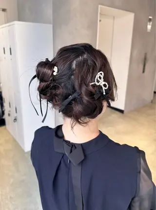 ヘアアレンジ 透明感カラー✨艶髪 制作🌱山根あゆみのヘアスタイル