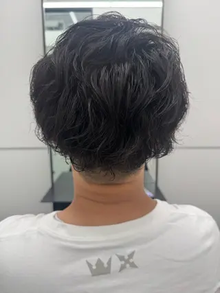 パーマ メンズ GO TODAY シェアサロン 銀座Arc店所属・デジタルパーマ🫧 韓国風ヘア🫧サクラのヘアスタイル