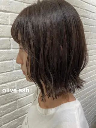 ミディアム カラー merc.🌿💚 八幡真衣のヘアスタイル