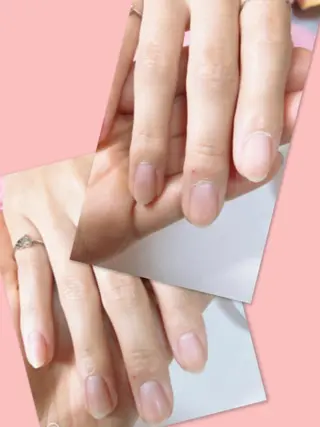 ネイル 北浦和 自爪育成ケアのネイルデザイン