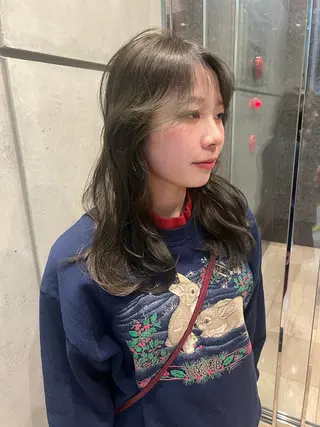 セミロング 名古屋美容室 Sopiリナのヘアスタイル