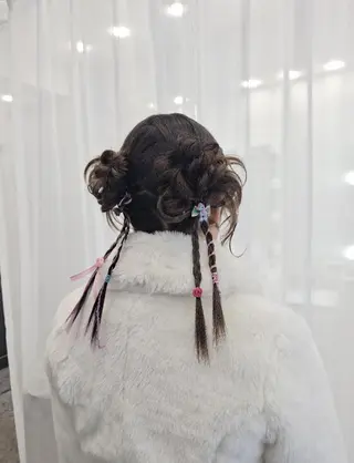 ミディアム ヘアアレンジ カラー HIME. ＊*ヒメドットのヘアスタイル