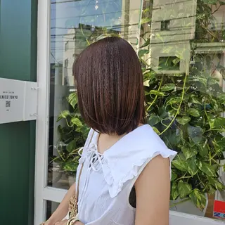 ミディアム あべかりん/原宿 /マツパ/ハイトーンのヘアスタイル