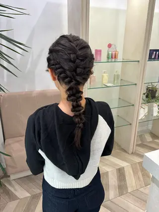 ヘアアレンジ ハイトーン/韓国ヘア senaのヘアスタイル