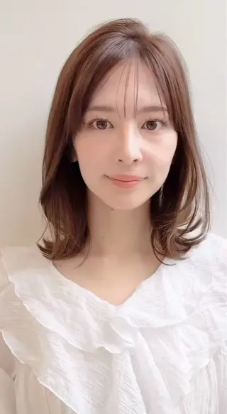ミディアム 福島 諒のヘアスタイル