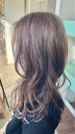 セミロング カラー 低ダメージカラー/ 髪質改善/粟田翔太のヘアスタイル