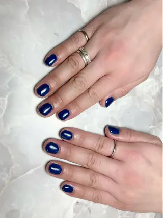 ショート ネイル シェヌネイル JURAのネイルデザイン