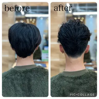 メンズ Aguhair milo森山知幸のヘアスタイル