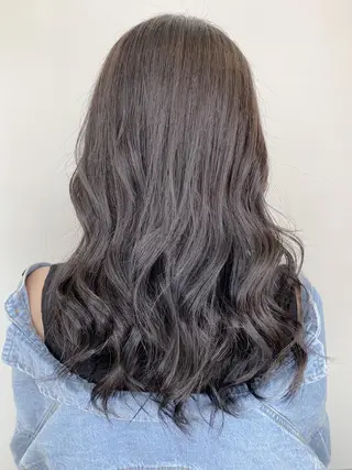 セミロング カラー SALOWIN神戸三宮East店所属・【透明感、艶髪】西村 有司のヘアスタイル