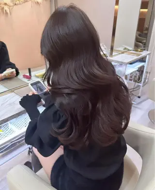 ロング カラー ♡韓国/レイヤー カット/Ayana♡のヘアスタイル