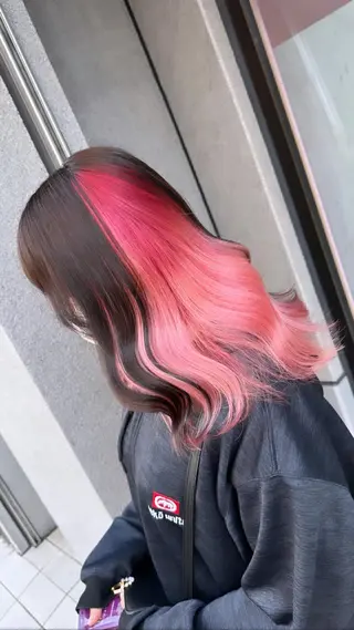 ミディアム カラー ブリーチ人気No.1 MANATO🎨🌈のヘアスタイル