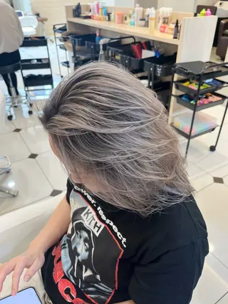 セミロング カラー カラー特化美容師 なかもと たつひろのヘアスタイル