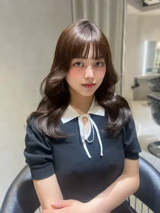 ロング メンズセンターパート 🇰🇷wakanaのヘアスタイル