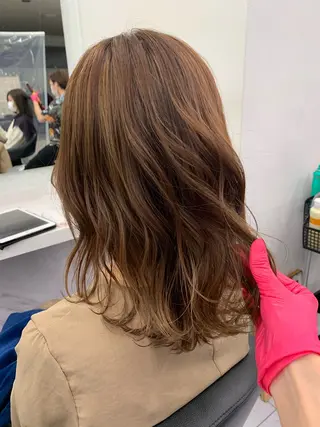 セミロング 【美容室が苦手な方 専問美容室】MIHOのヘアスタイル