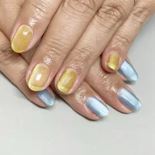 ネイル 艶/マグネット/網紅 /韓国/岩下りほのネイルデザイン