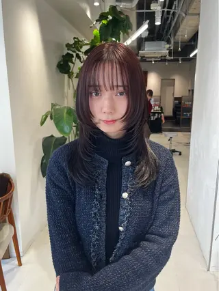 セミロング レイヤーカット/ カラー/ko-noのヘアスタイル