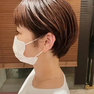 ショート 東京の技術を 京都で✂︎🕊️💖のヘアスタイル