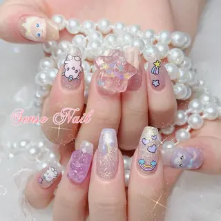 キッズ マツエク・マツパ ネイル ヘアアレンジ AKO あこ💅のネイルデザイン