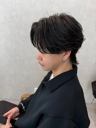 ミディアム パーマ メンズ メンズパーマ職人/ 天神/tatsukiのヘアスタイル