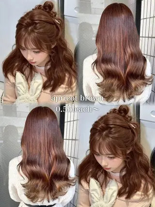 カラー ヘアアレンジ えびけん/色落ちまで 可愛い♥️のヘアスタイル