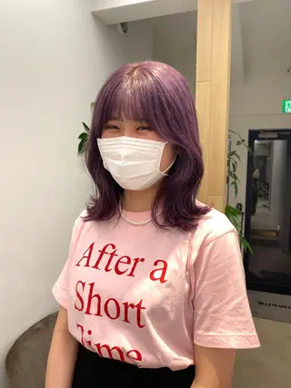 ミディアム カラー 艶カラー 🤍🫧/makoのヘアスタイル