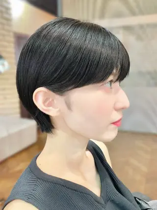 ショート Ms.CHARM【ミズチャーム】所属・韓国/レイヤーカット 顔周り/廣瀬達哉のヘアスタイル