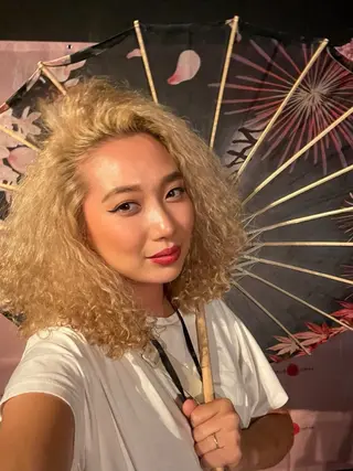 ロング カラー パーマ BRAIDS💎愛子 大人ハイライト💎のヘアスタイル