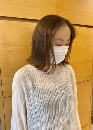 ミディアム カラー コマツリサ ROCCO eastのヘアスタイル