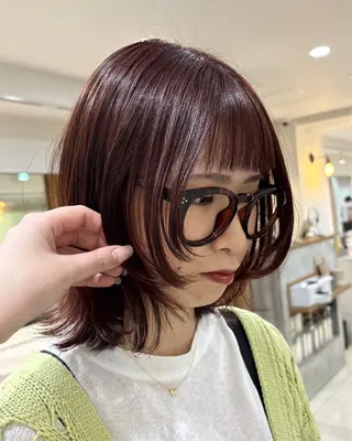 ミディアム 中谷 幸音のヘアスタイル