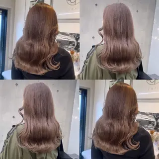 セミロング カラー カジュアルを女っぽく 𝗮𝘆𝗮𝗰𝗼のヘアスタイル