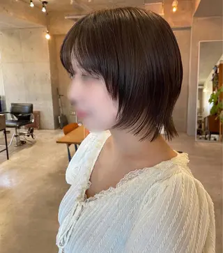 ショート 韓国リアルハッシュ レイヤーカットのヘアスタイル