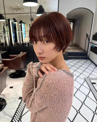 ショート MINX 野村実莉 カット/パーマのヘアスタイル
