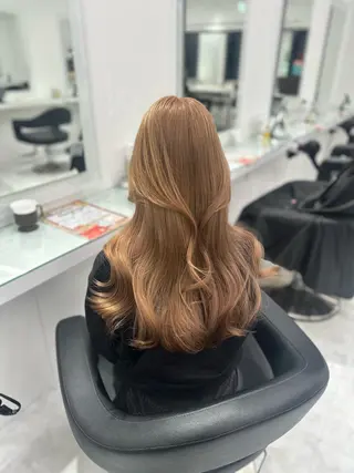 セミロング カラー ❄最強かわいいカラー ❄️MINA❄️のヘアスタイル