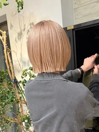 ミディアム カラー 色落ち綺麗透明感カラ /ボブ/ナカツヒカルのヘアスタイル