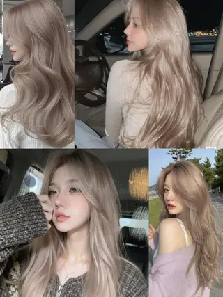 カラー 表参道/ハイトーン/ misaki🎀のヘアスタイル