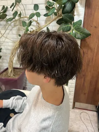 ショート カラー パーマ メンズ ️️髪質改善✨ミニモ 学割/Hina💖のヘアスタイル